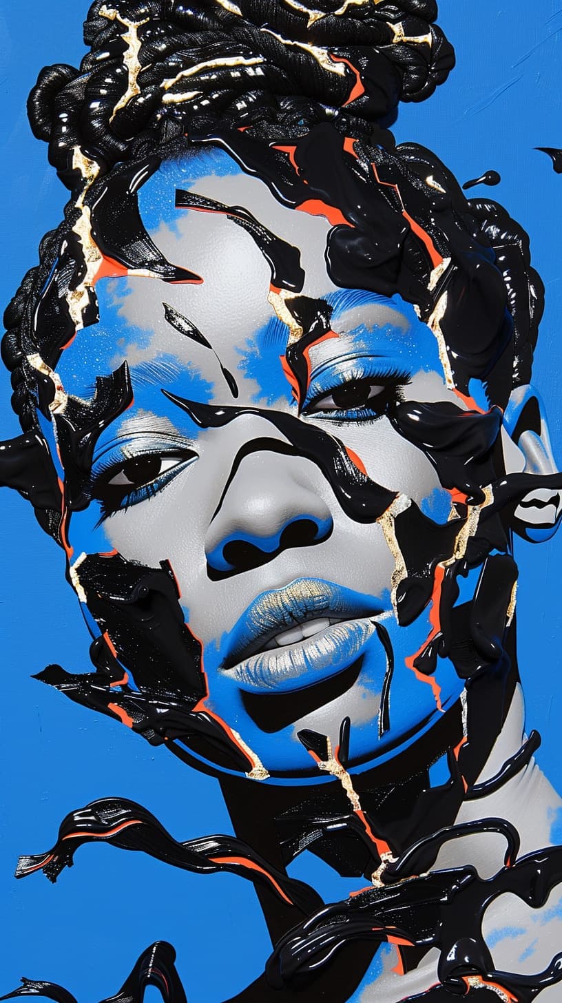 Blue Porcelain. Impasto piece by Desi Baker.