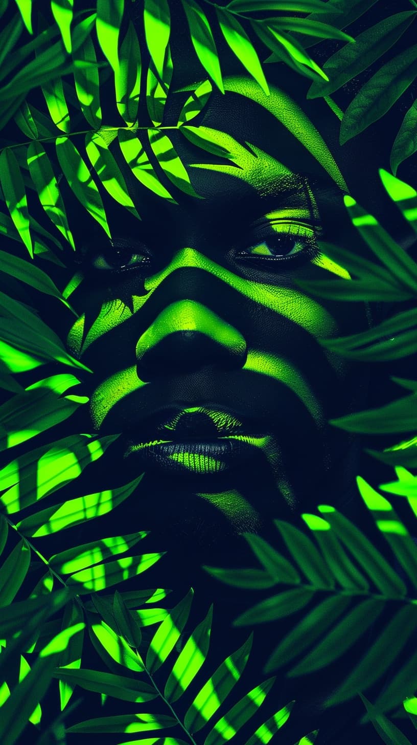 Green Canopy. Impasto piece by Desi Baker.