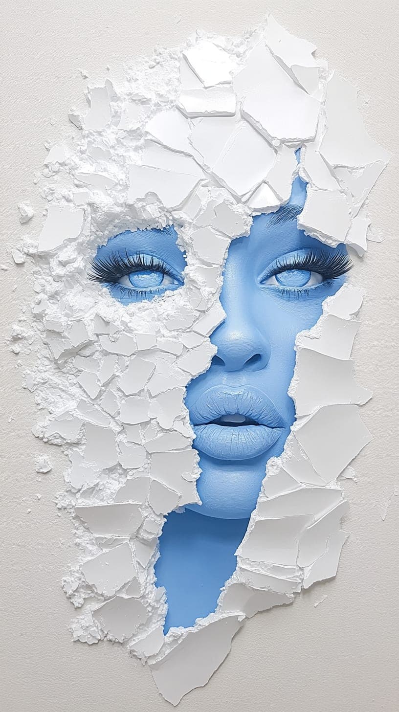 Ice Cut. Abstract piece by Desi Baker.