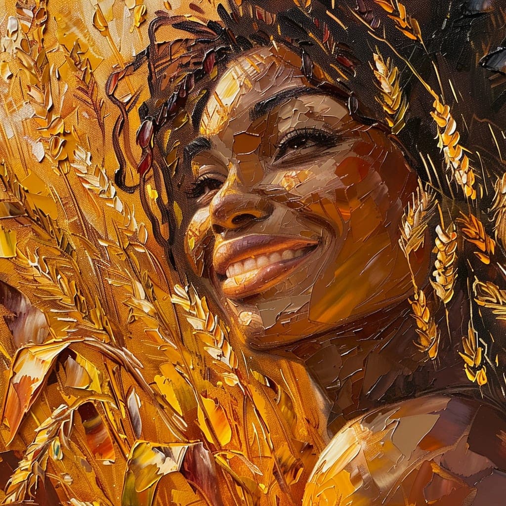 Impasto, Smile. Impasto piece by Desi Baker.