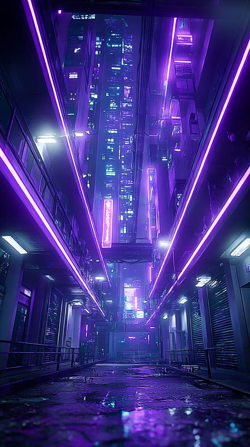 Neon Canyon. Night piece by Desi Baker.