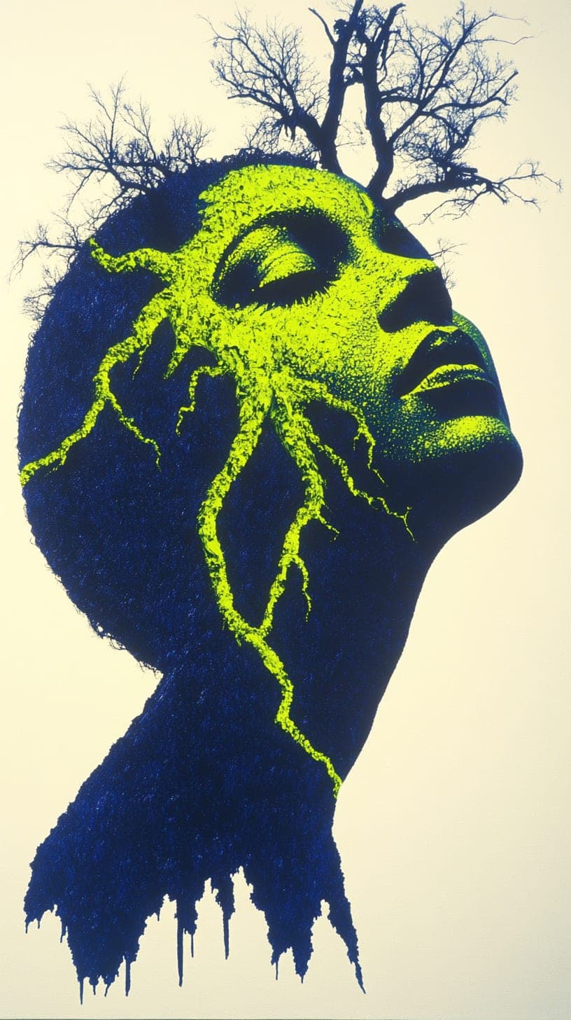 Nerve Tree. Poster piece by Desi Baker.