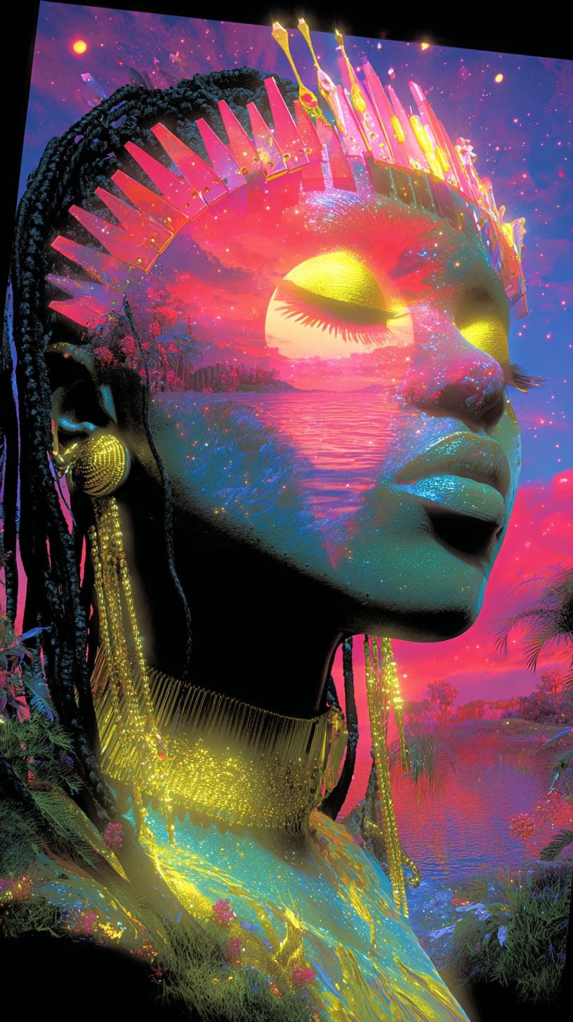 Rapper, Crowned. Poster piece by Desi Baker.