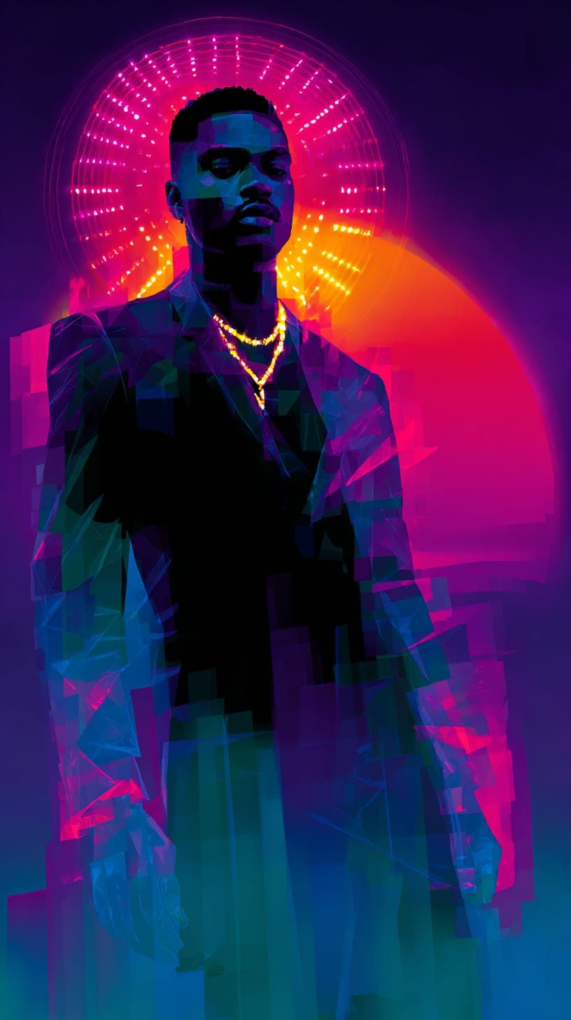 Rapper, Halo. Poster piece by Desi Baker.